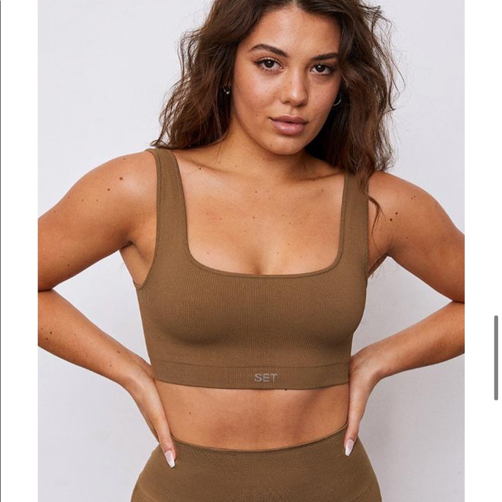 SETActive Box Cut Bra in Penny size S